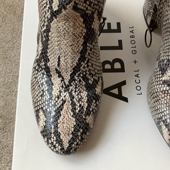 ABLE Snakeskin Celina Ankle Boot - Picture 2 of 8